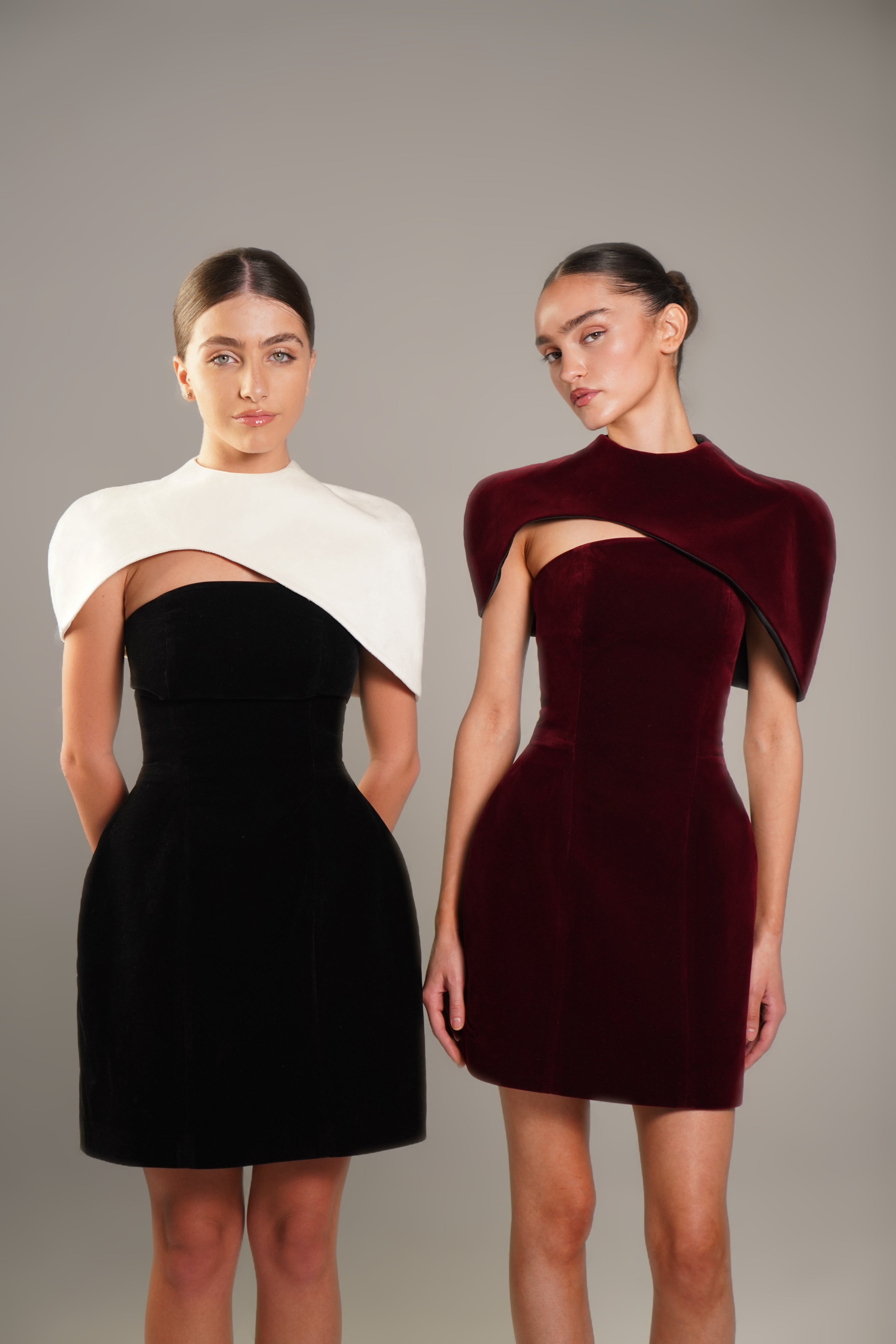 Burgundy Noir Éclipse Dress