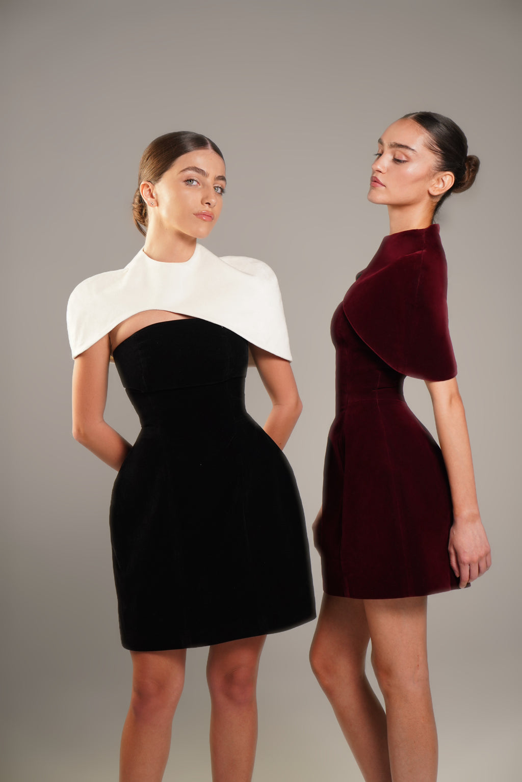 Burgundy Noir Éclipse Dress